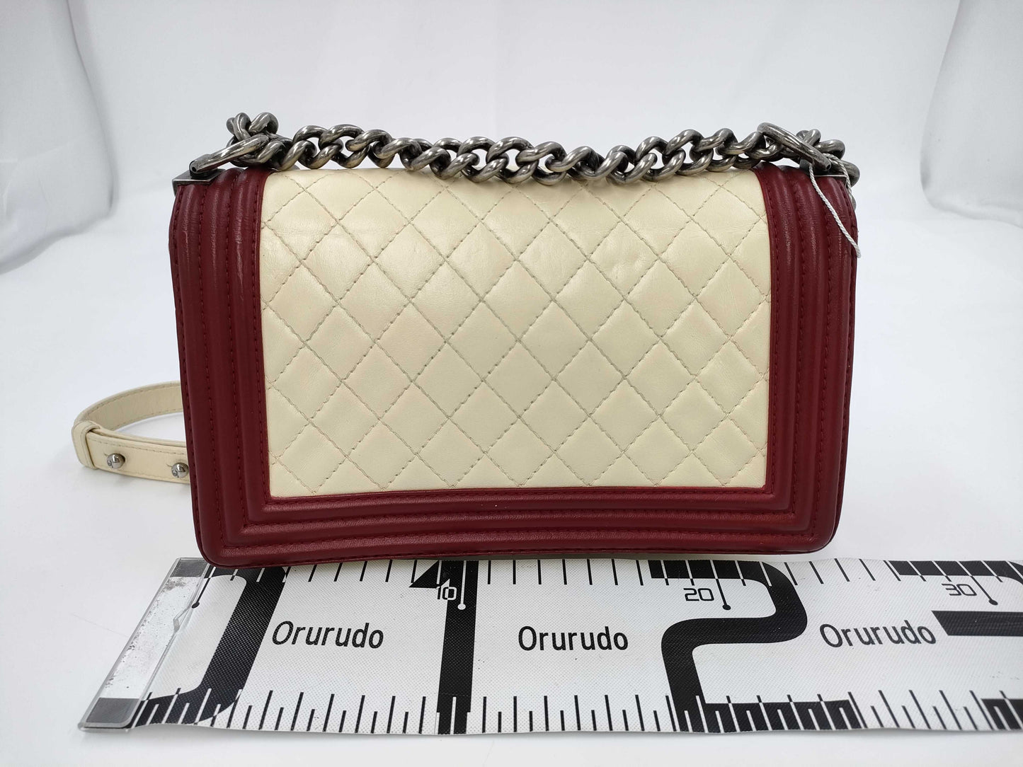 CHANEL Boy Chanel Matlasse Lamb Skin Bao Color Chain Shoulder Shoulder Bag