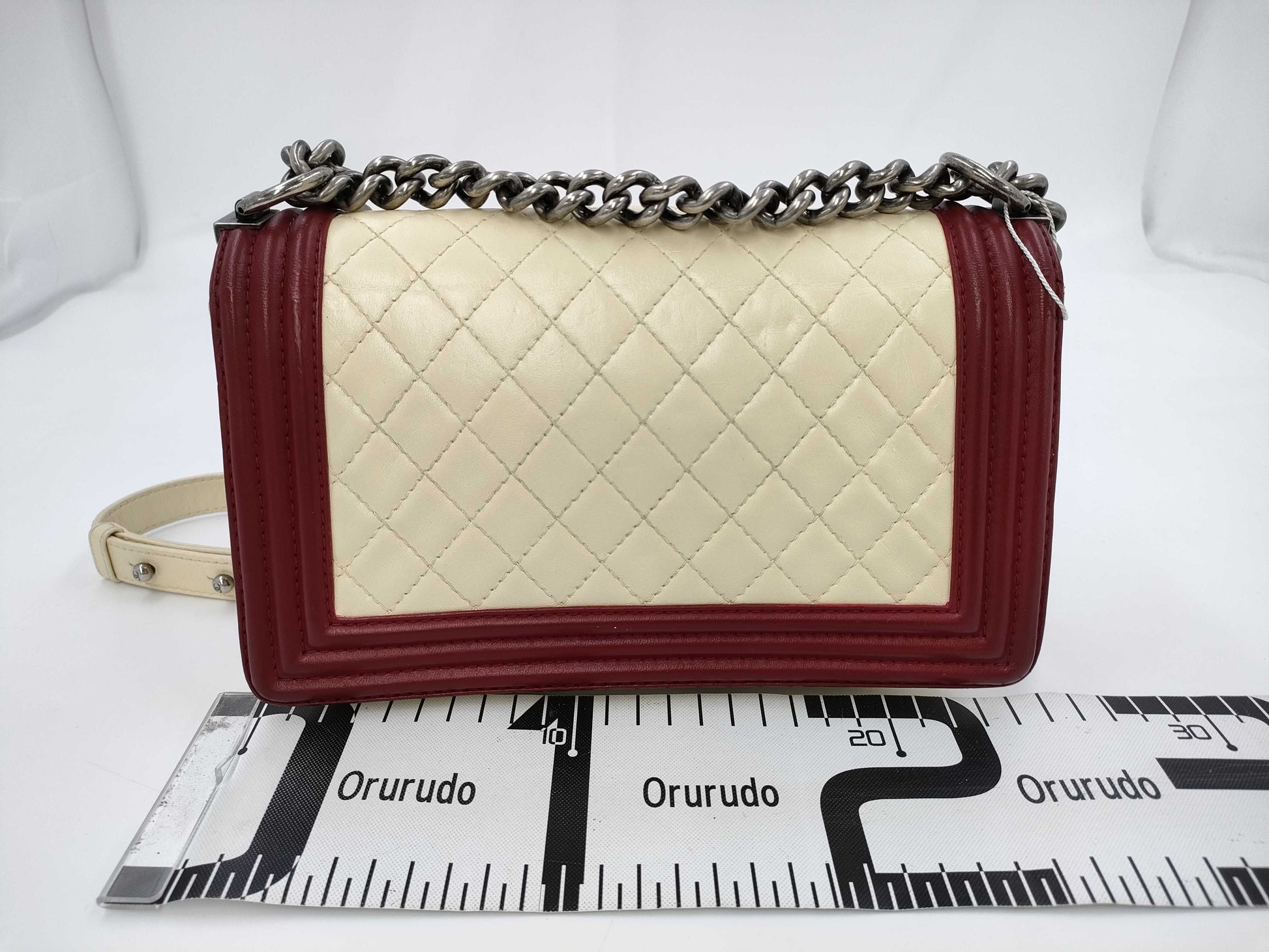 CHANEL Boy Chanel Matlasse Lamb Skin Bao Color Chain Shoulder Shoulder Bag