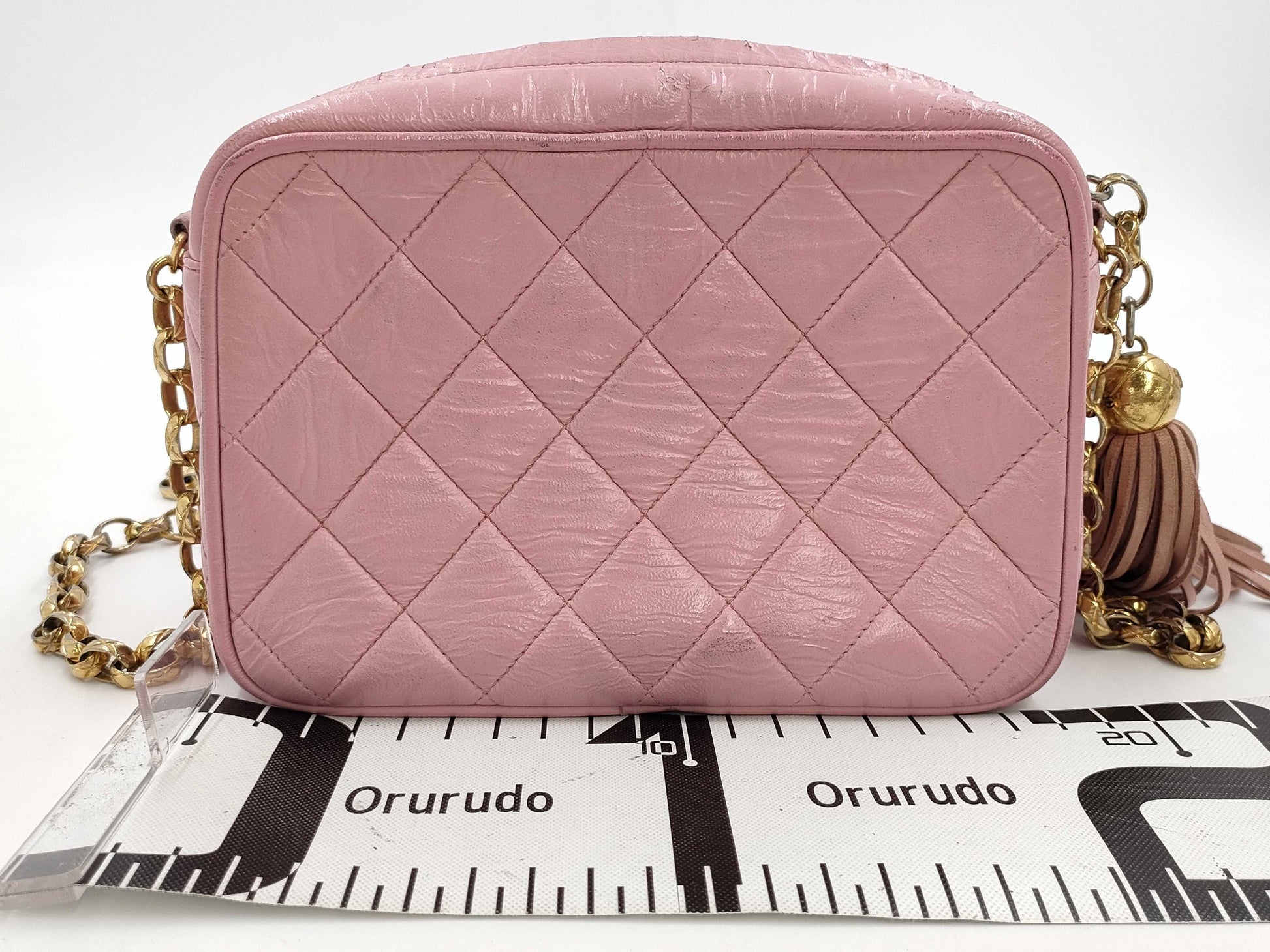 CHANEL Chain Shoulder Shoulder Bag with Fringe