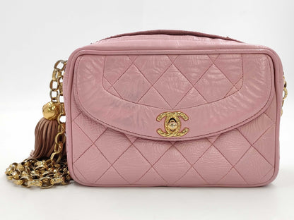 CHANEL Chain Shoulder Shoulder Bag with Fringe