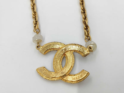 CHANEL Pearl Necklace Choker Necklace