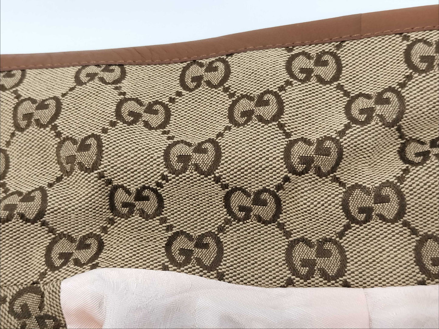 GUCCI GUCCI GG Canvas Jacket with Webstripe Belt 682302 42 Tagged Unused Jacket