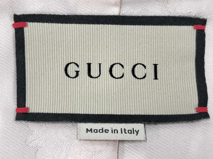 GUCCI GUCCI GG Canvas Jacket with Webstripe Belt 682302 42 Tagged Unused Jacket
