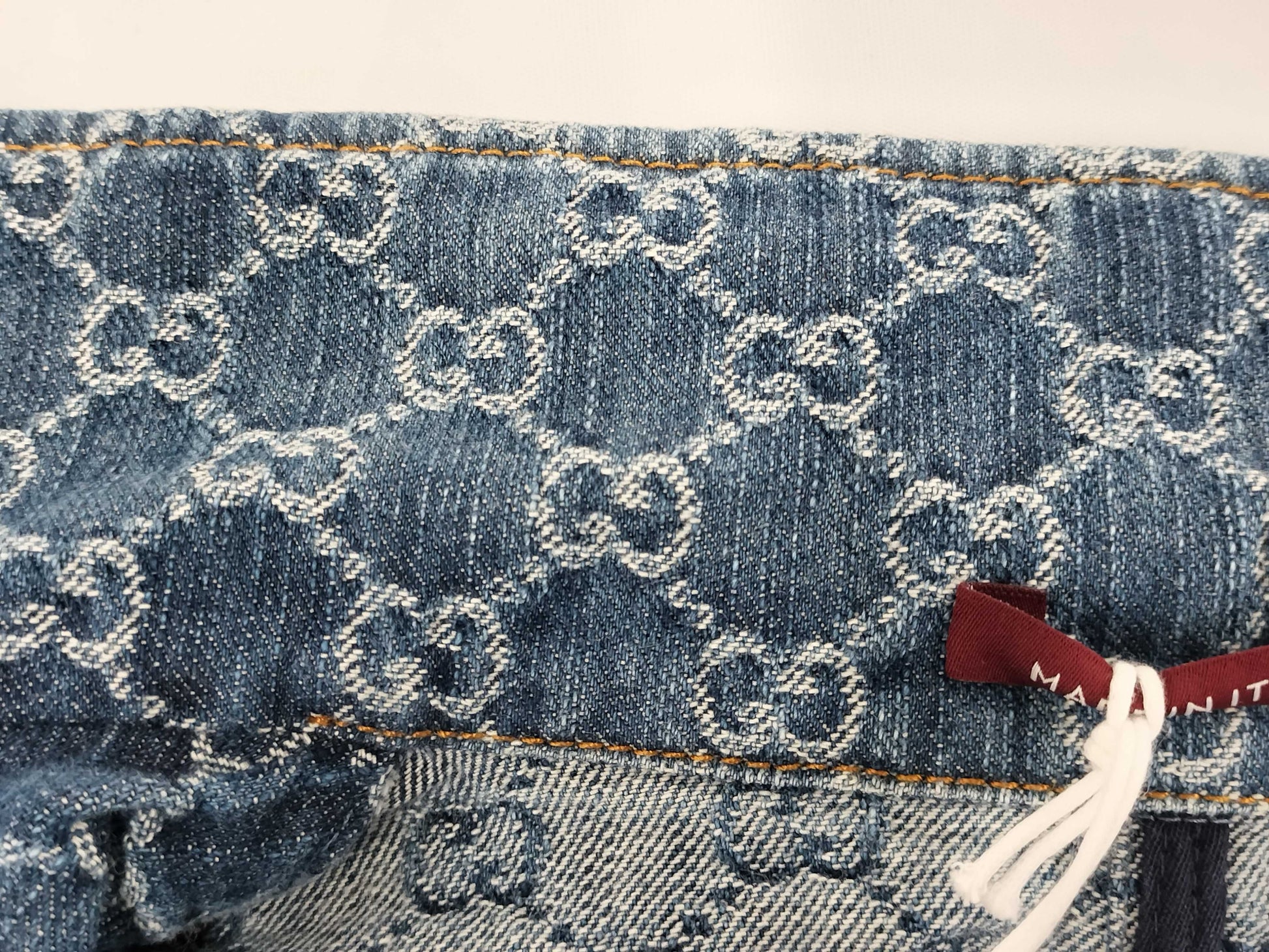 GUCCI GUCCI GG Jacquard Denim Top Size 40 788680 Tagged Unused Jacket