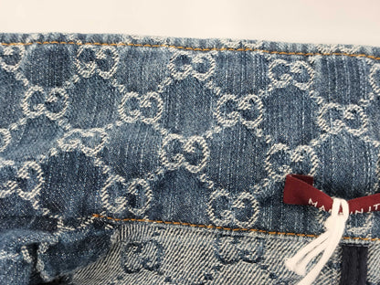 GUCCI GUCCI GG Jacquard Denim Top Size 40 788680 Tagged Unused Jacket