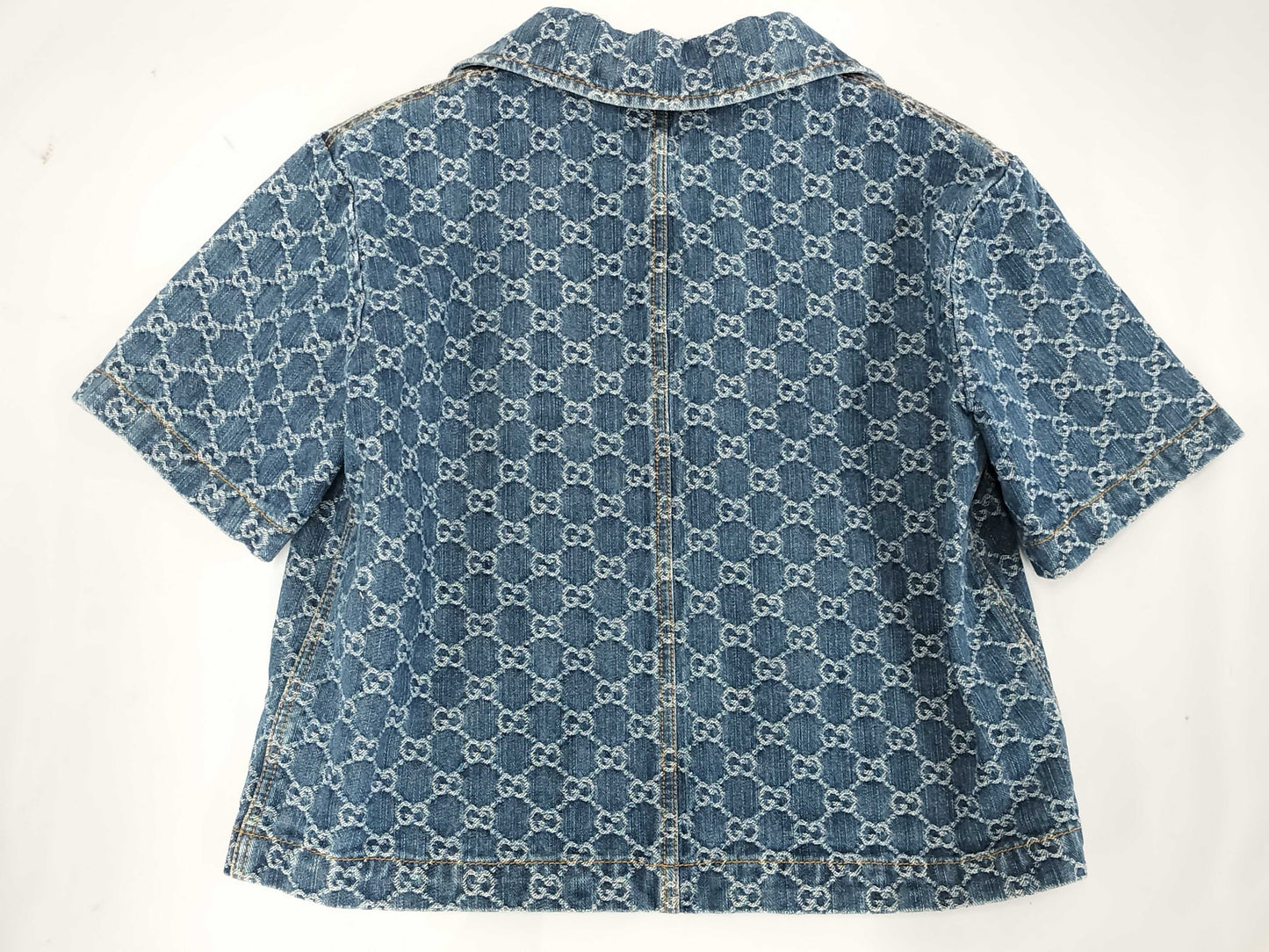 GUCCI GUCCI GG Jacquard Denim Top Size 40 788680 Tagged Unused Jacket