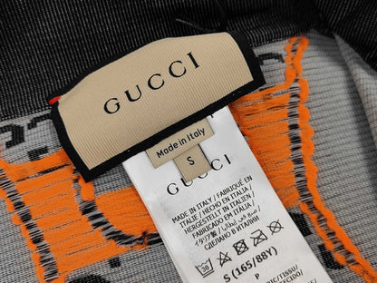 GUCCI GUCCI GG Jacquard Cropped High Neck Half Zip 689201 Size S Tagged Unused Tops