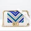 CHANEL CHANEL Boy Chanel Chevron Shoulder Bag with Seal Shoulder Bag