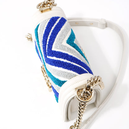 CHANEL CHANEL Boy Chanel Chevron Shoulder Bag with Seal Shoulder Bag