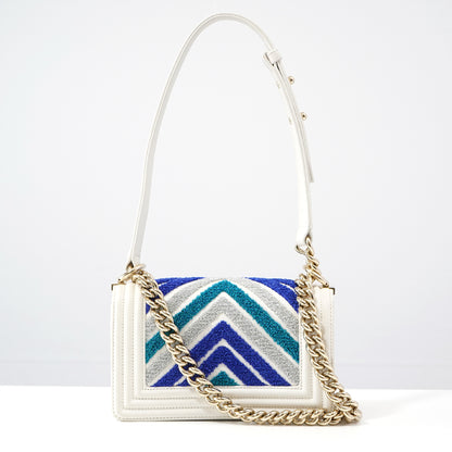 CHANEL CHANEL Boy Chanel Chevron Shoulder Bag with Seal Shoulder Bag