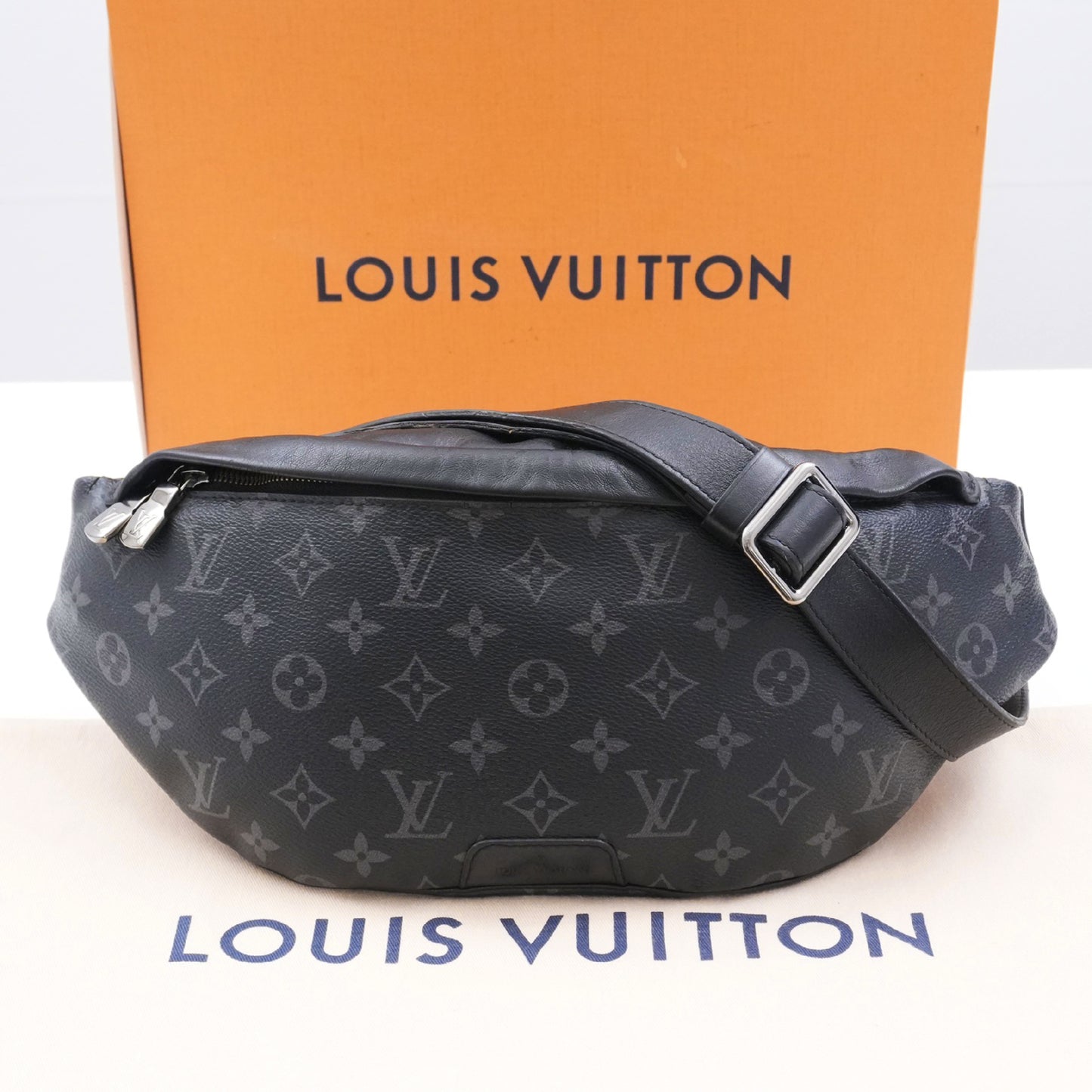 LOUIS VUITTON LOUIS VUITTON Monogram Eclipse Discovery Bum Bag M46035 Waist Bag Waist Bag