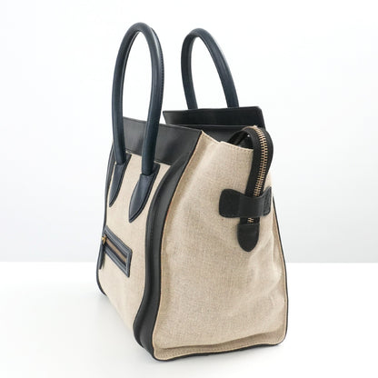 CELINE Luggage Microshopper Bicolor Handbag