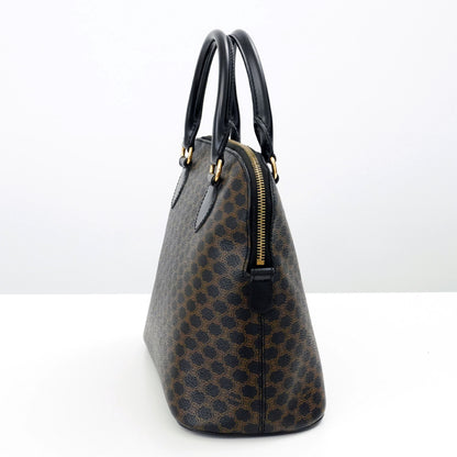 CELINE Macadam Brown Black Handbag