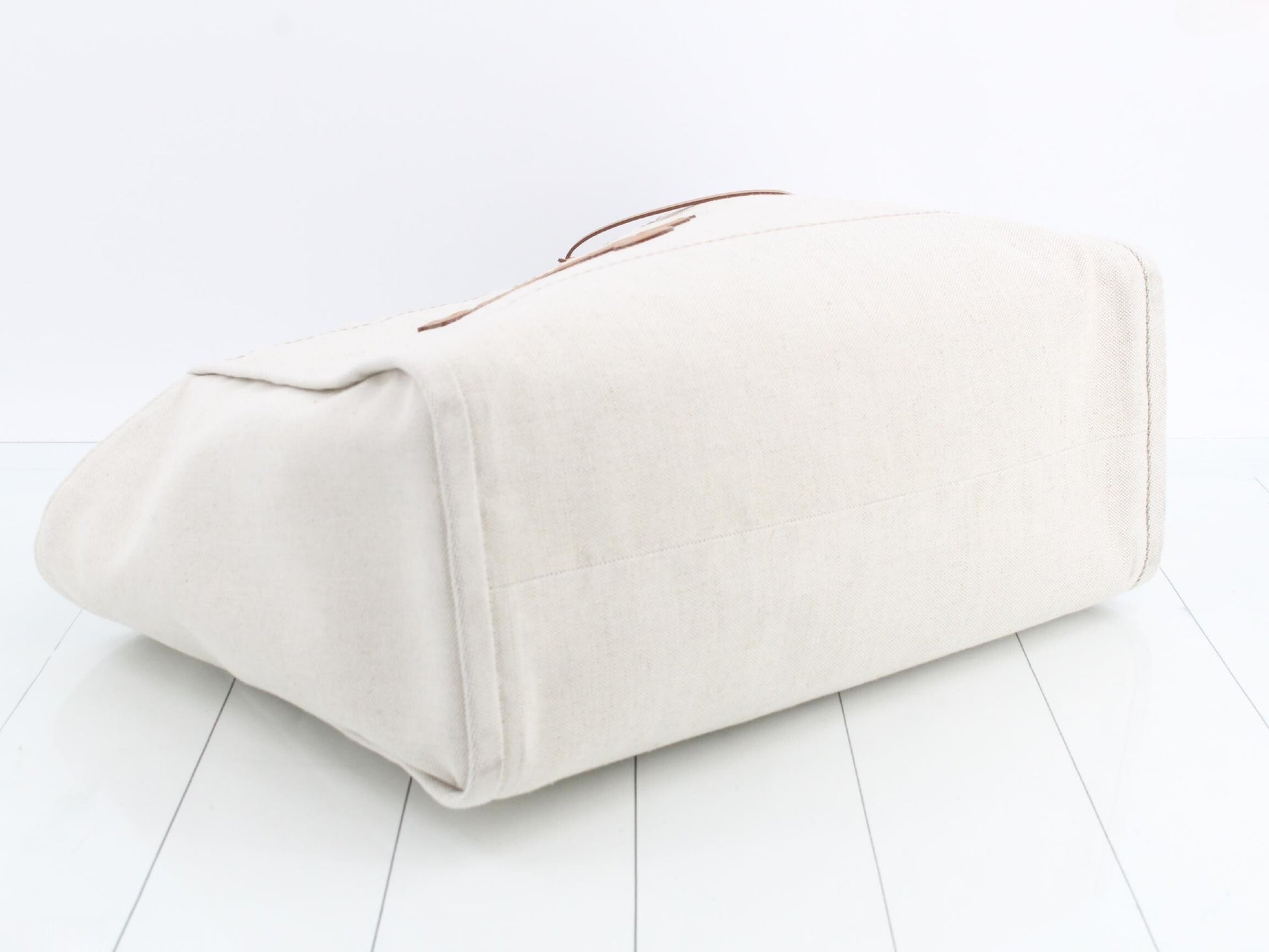 PRADA Sand Canvas Shopping Bag 1BG473 Tote Bag