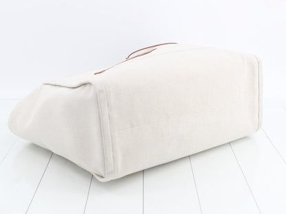 PRADA Sand Canvas Shopping Bag 1BG473 Tote Bag