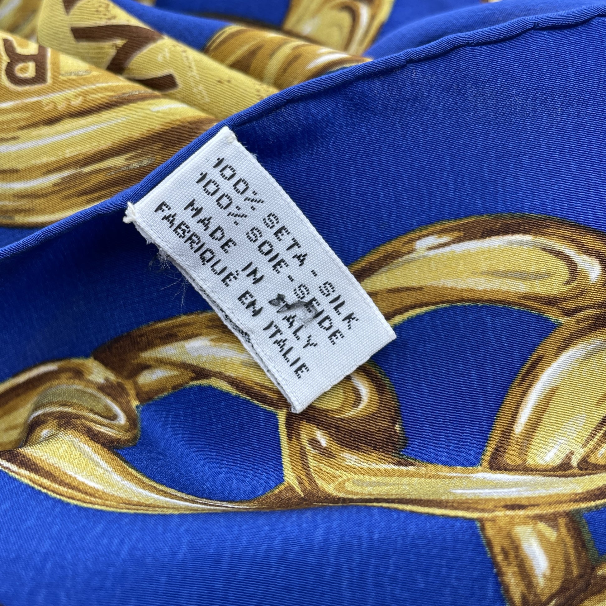 CHANEL Large Format Scarf Chain 100% Silk Other Accessories