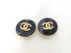 CHANEL Earrings Marble Coco Mark Stone Large 95A Earrings
