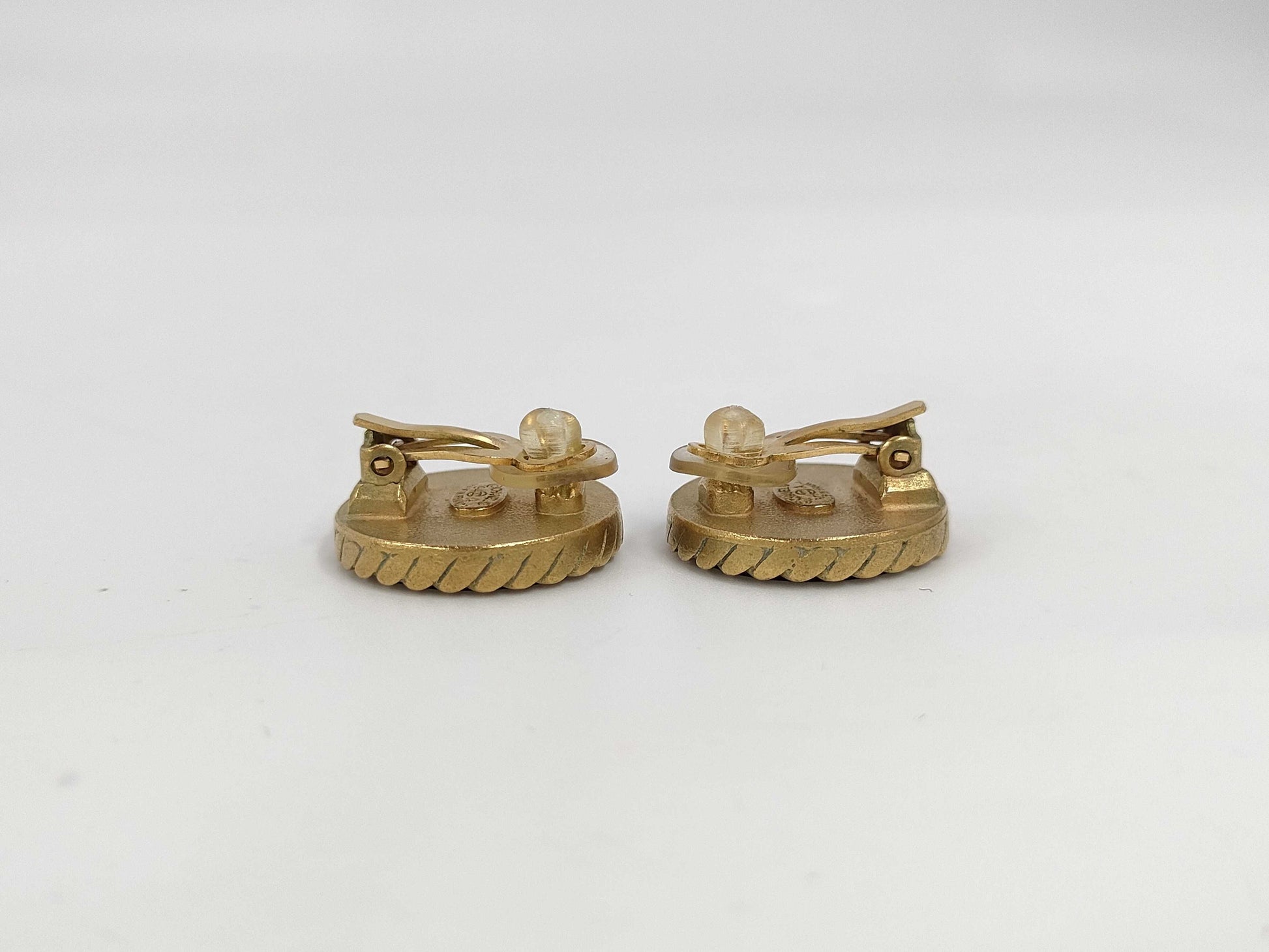 CHANEL Earrings Black Cocomark 94A Earrings