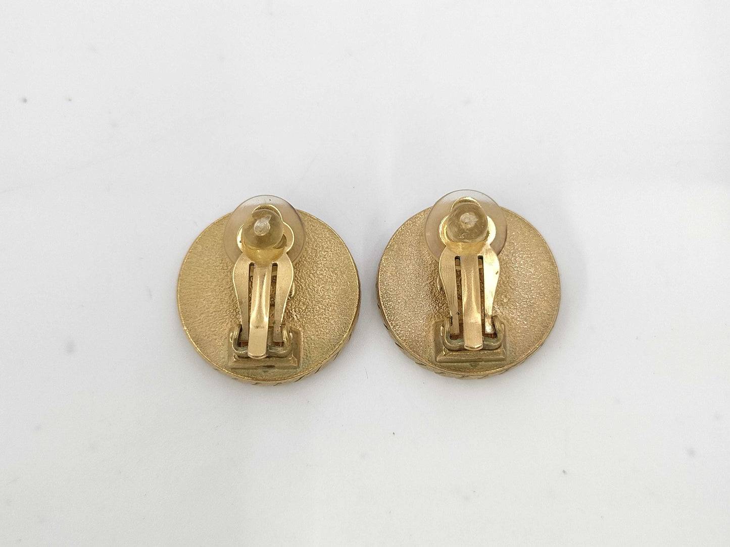 CHANEL Earrings Black Cocomark 94A Earrings