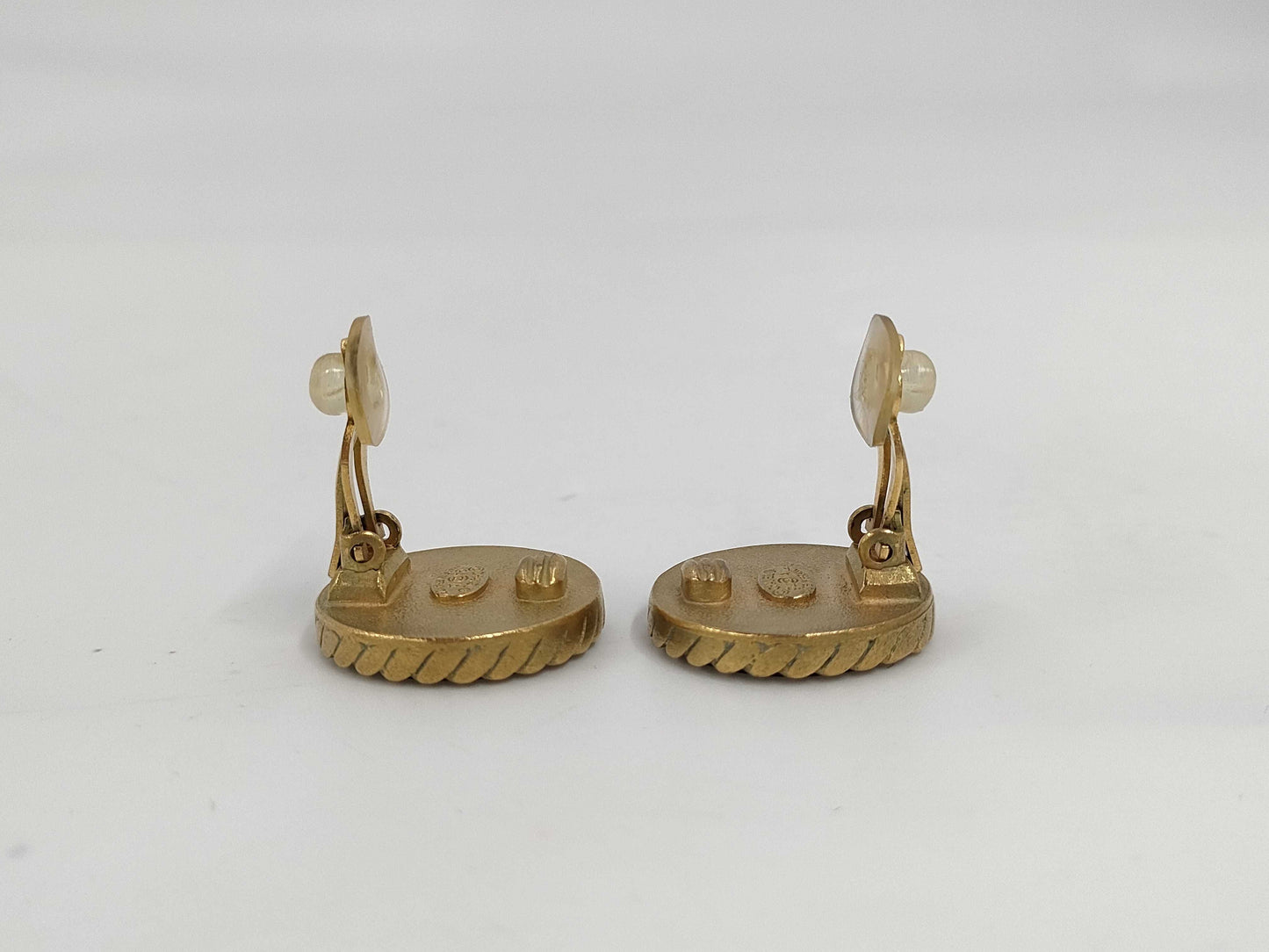 CHANEL Earrings Black Cocomark 94A Earrings