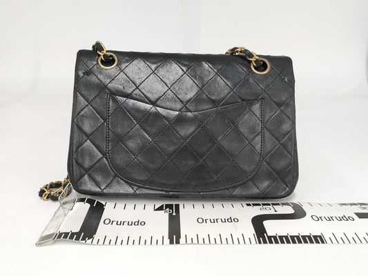 CHANEL CHANEL Matlasse Lamb Shoulder Bag Navy Shoulder Bag