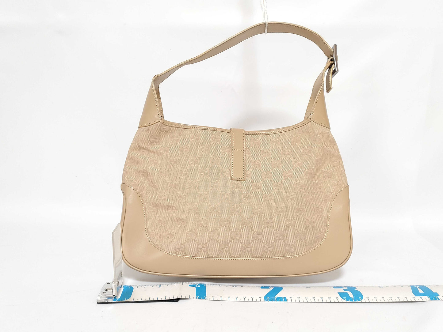 GUCCI GG Canvas Gucci Jackie One Shoulder Bag Brown Canvas x Leather Shoulder Bag