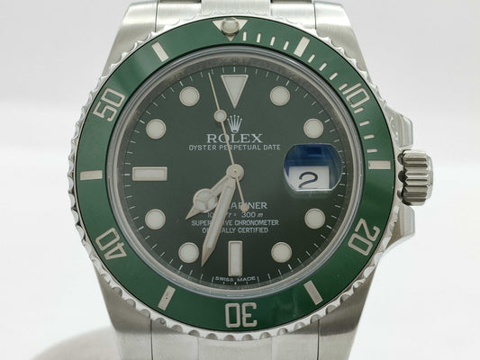 ROLEX 116610LV V1A40764 Green Dial Oyster Breath Men's Watch