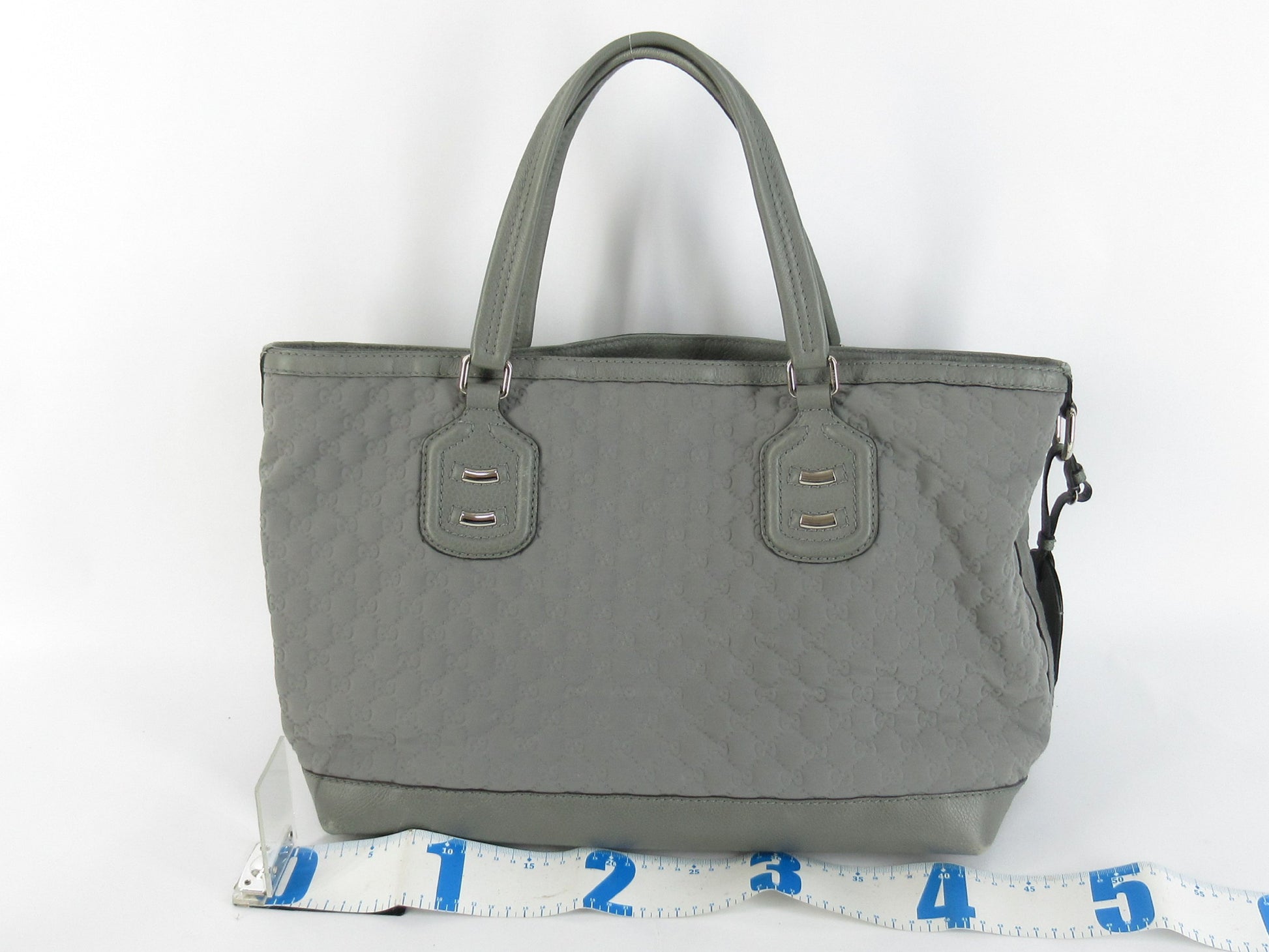 GUCCI GUCCI 241102 Neoprene Tote Bag Abby Grey Tote Bag