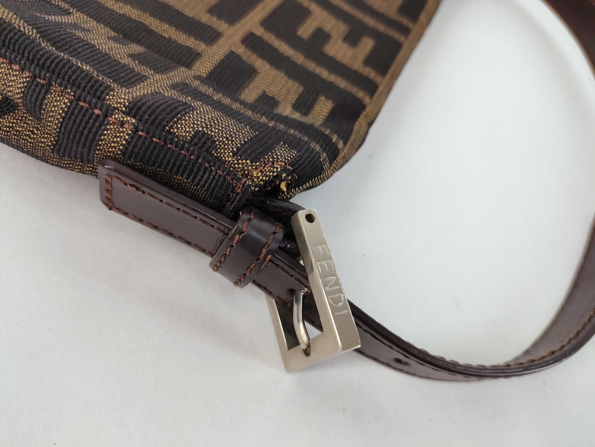 FENDI Zucca Handbag Zucca Mamma Hardware Handbag