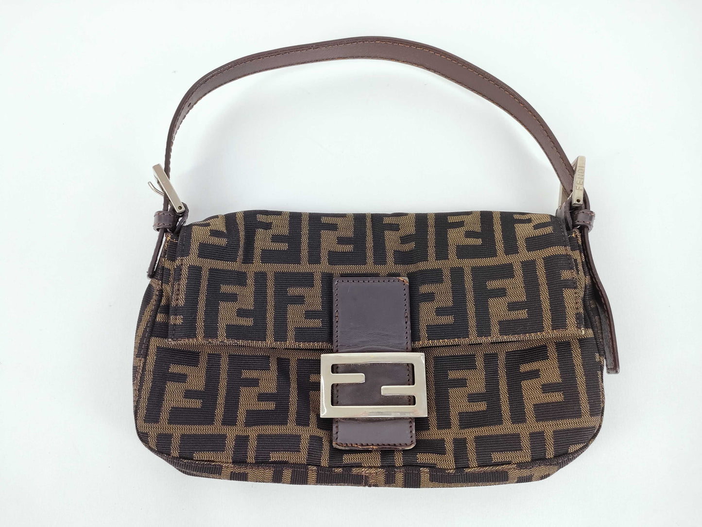 FENDI Zucca Handbag Zucca Mamma Hardware Handbag