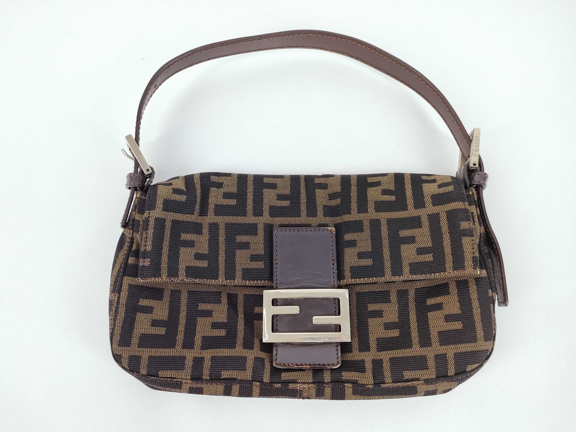 FENDI Zucca Handbag Zucca Mamma Hardware Handbag