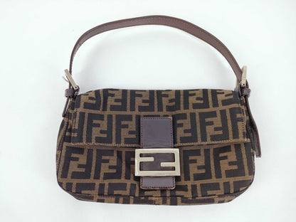FENDI Zucca Handbag Zucca Mamma Hardware Handbag