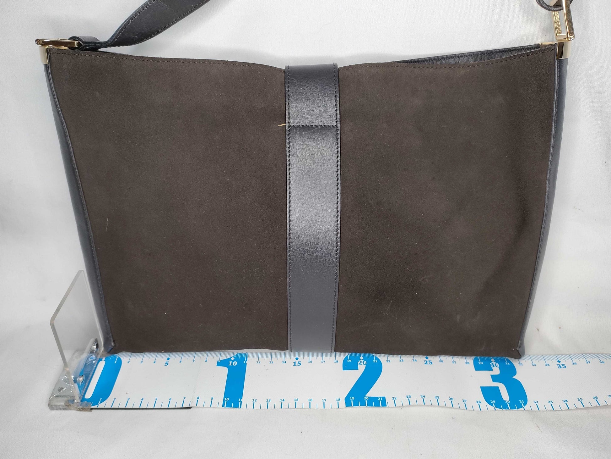 GUCCI Gucci Suede x Leather Shoulder Bag Storage Bag Shoulder Bag