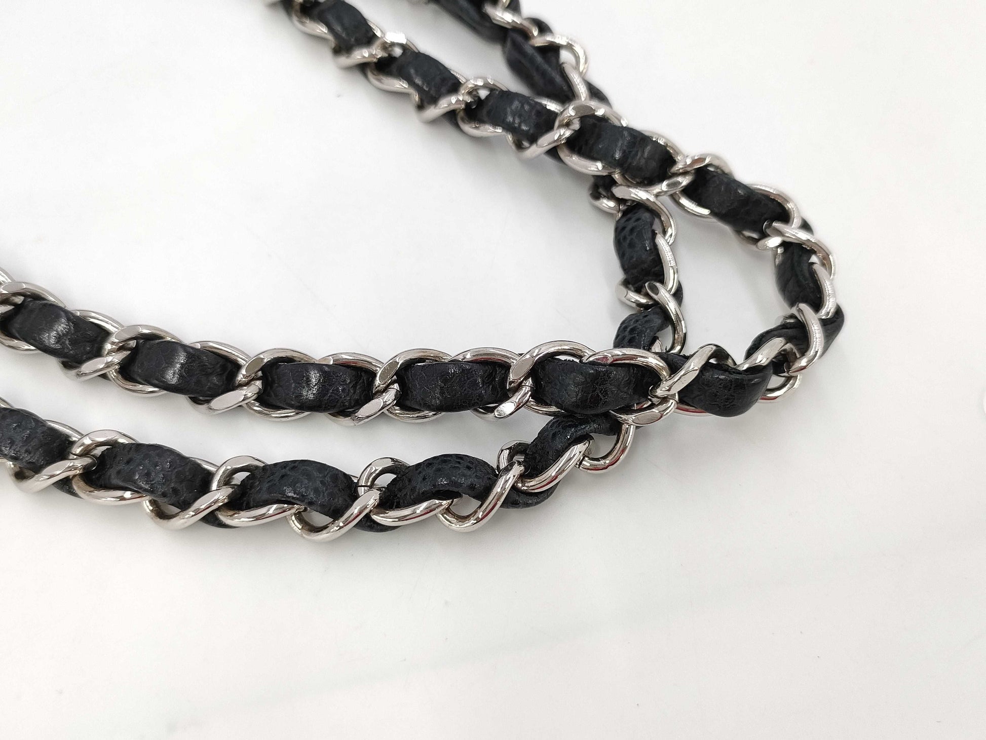 CHANEL Matlasse 25 Caviar Skin Black W Flap W Chain 25 Series Shoulder Bag