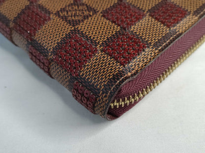 LOUIS VUITTON Damier Vuitton Zippy Wallet Damier Piet Sequin N63174 CA1183 Wallet