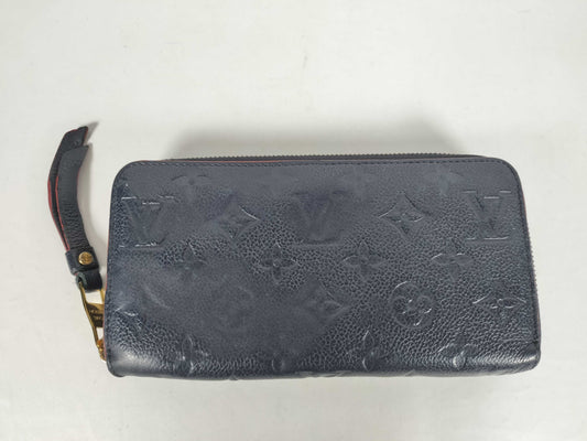 LOUIS VUITTON Monogram Unplanted Vuitton Zippy Wallet Marine Rouge M62121 SD2129 Wallet