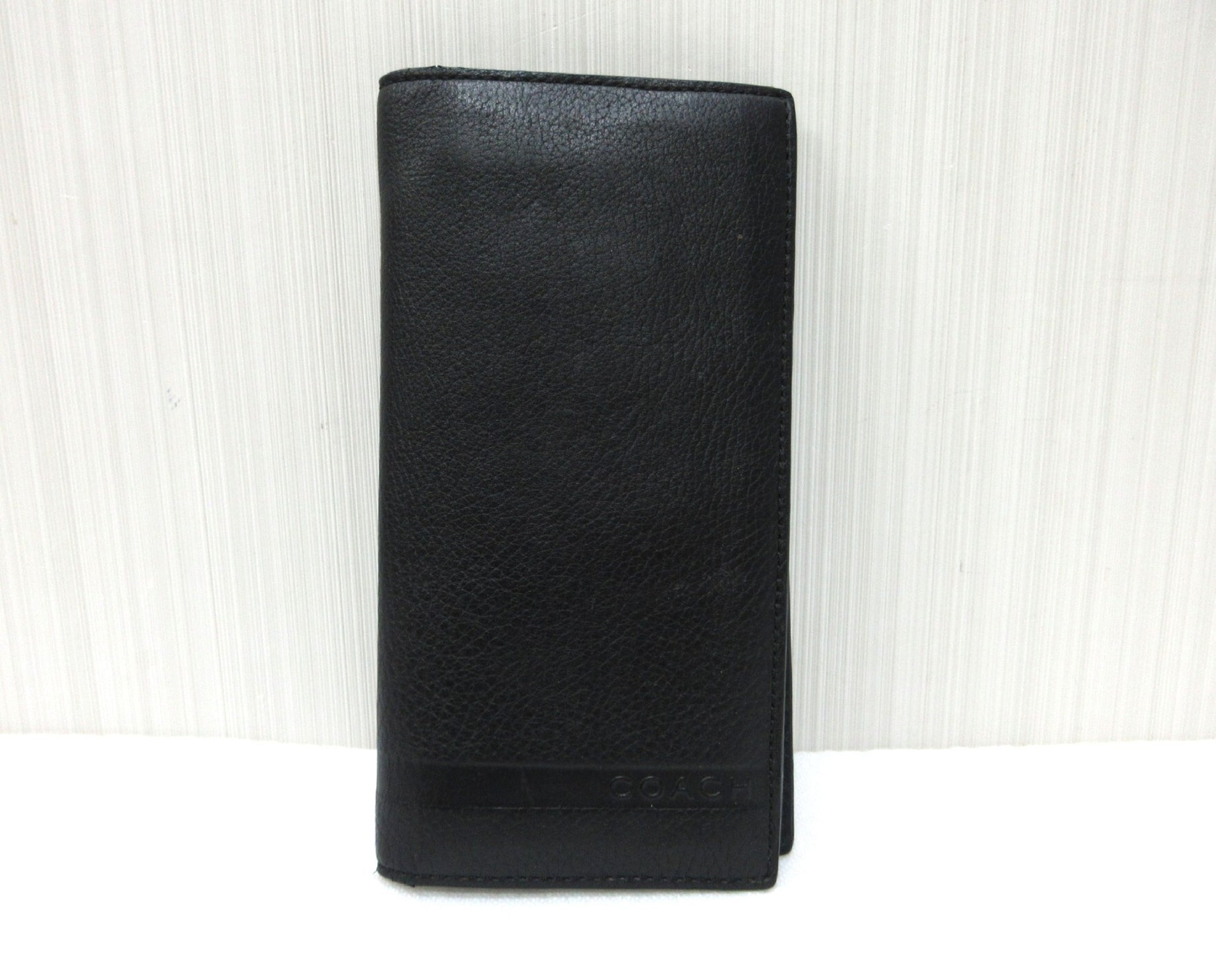 COACH Leather Bi-Fold Long Wallet Wallet