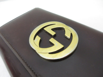 GUCCI Gucci 262972 Patent GG Leather Bi-Fold Wallet