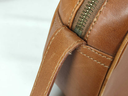 CELINE Celine Shoulder Bag Leather Old Brown Shoulder Bag