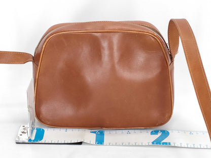 CELINE Celine Shoulder Bag Leather Old Brown Shoulder Bag