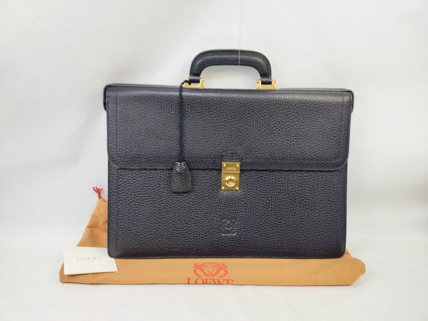 LOEWE Business Bag Leather Black Business Bag