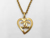 CHANEL Chanel Necklace Heart Cocomark Gold 95P Necklace