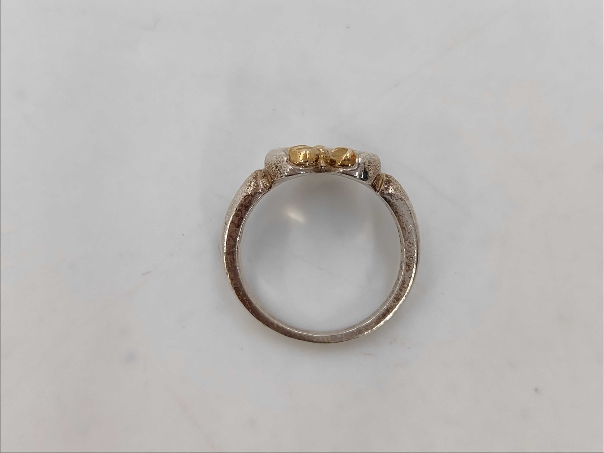 Tiffany & Co. Heart Ribbon Ring 925/750 3.5g Ring