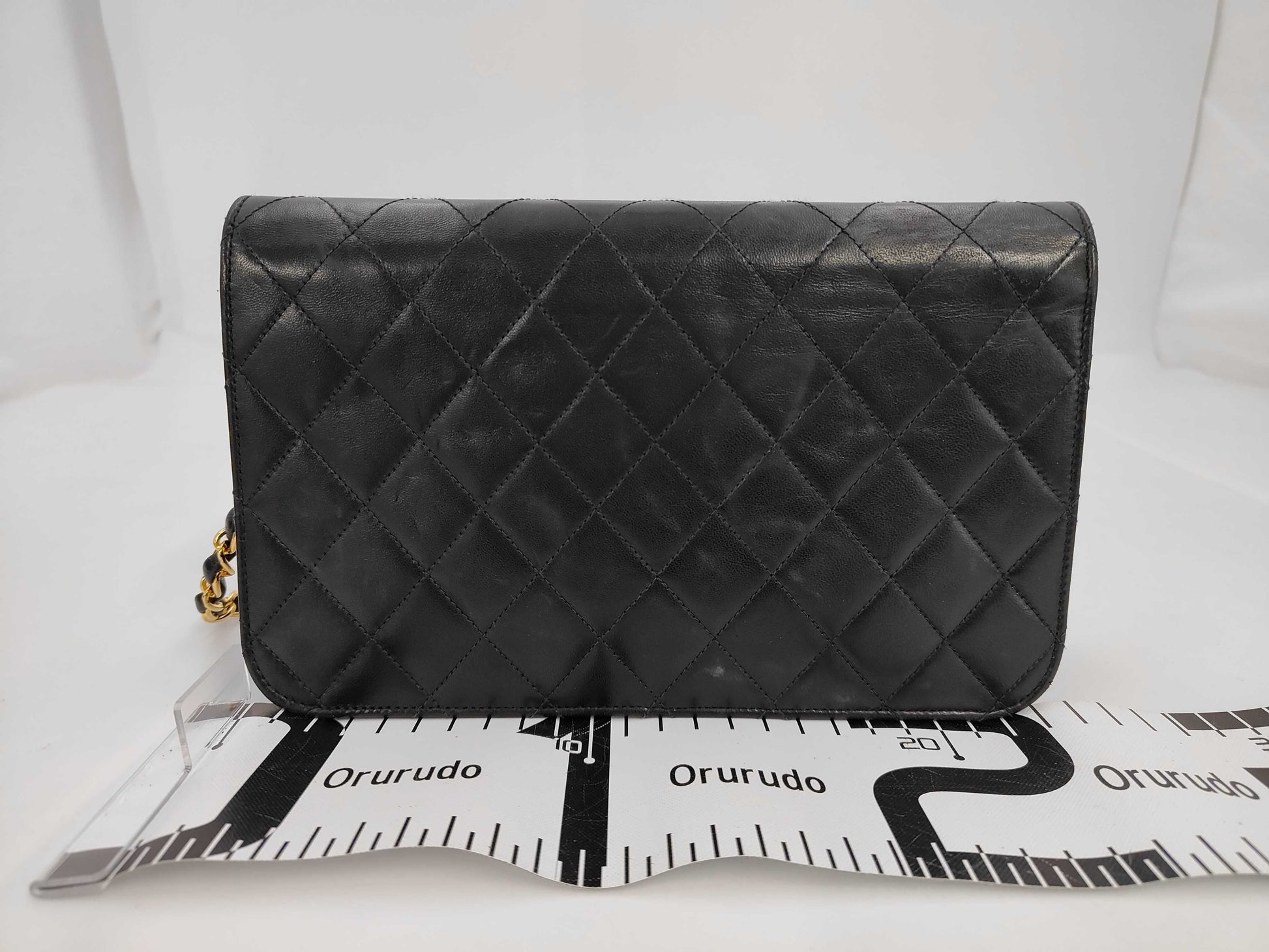 CHANEL Matlasse Chain Shoulder Bag Black Lambskin 4th Shoulder Bag