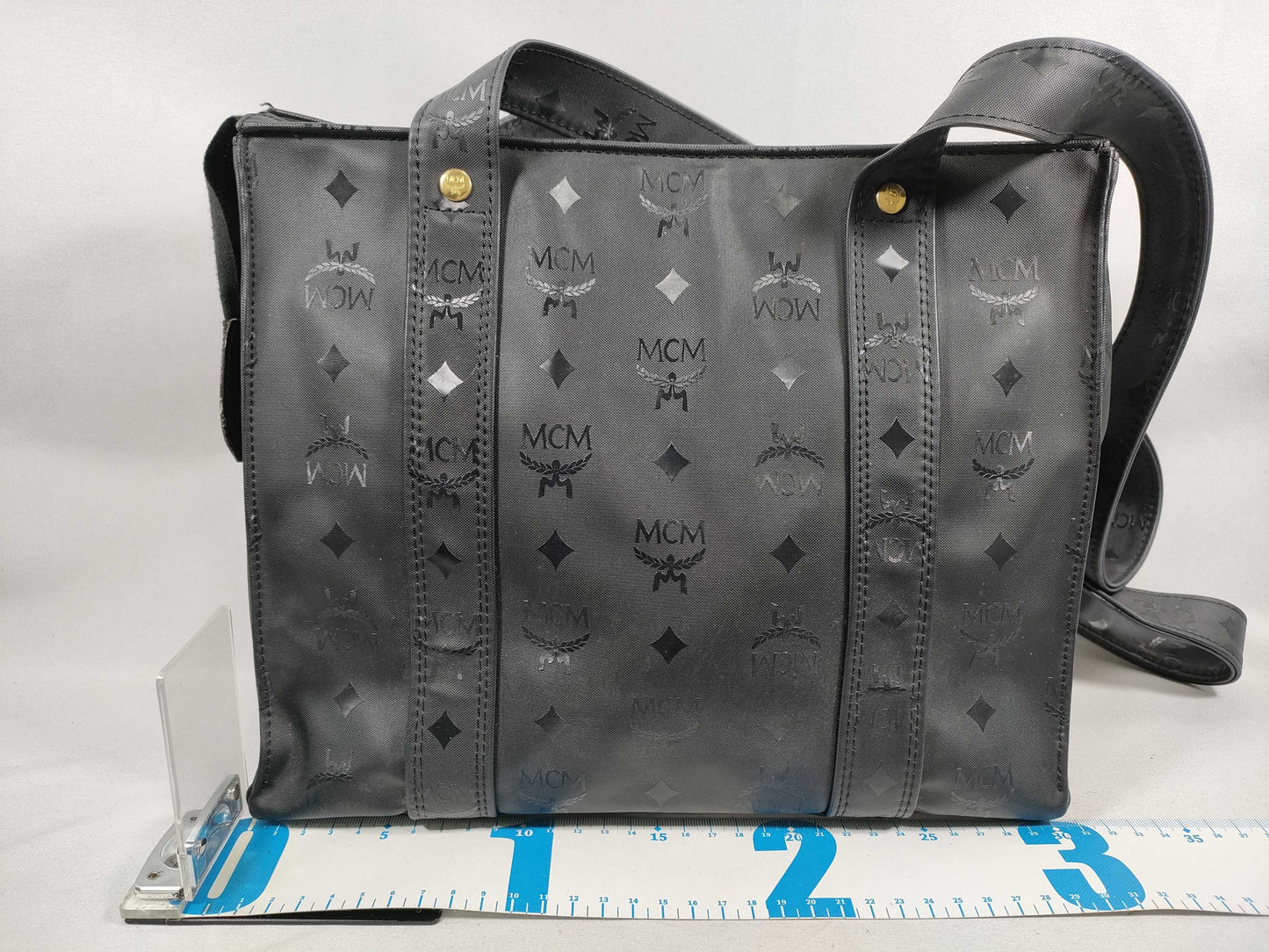 MCM MCM Visetos Tote Bag Black Tote Bag