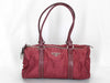 PRADA Nylon Prada Nylon Leather Bag Red Handbag
