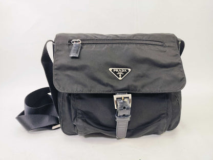 PRADA Nylon Prada Nylon Shoulder Bag Black Shoulder Bag