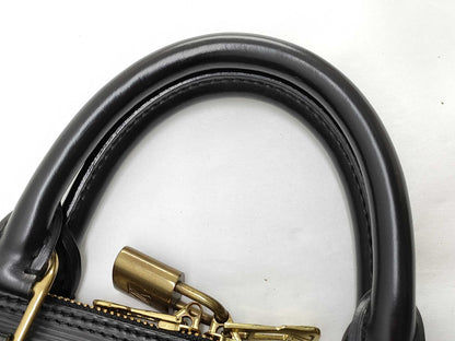 LOUIS VUITTON Epi Vuitton Epi Alma M52142 Black Handbag Handbag
