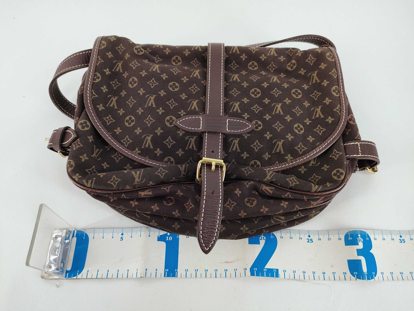 LOUIS VUITTON Monogram Vuitton Monogram Mini Run Saumur 30 M95227 MB1026 Shoulder Bag