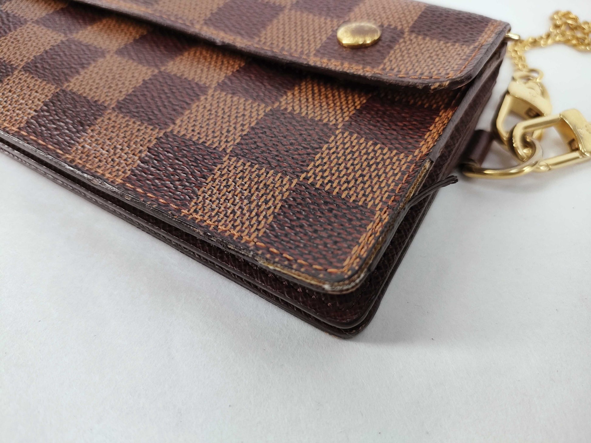 LOUIS VUITTON Damier Vuitton Damier Acordion N60002 TH0046 Wallet
